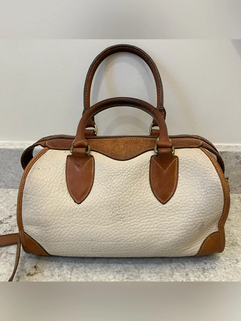 VINTAGE DOONEY & BOURKE ALL WEATHER LEATHER SATCHEL